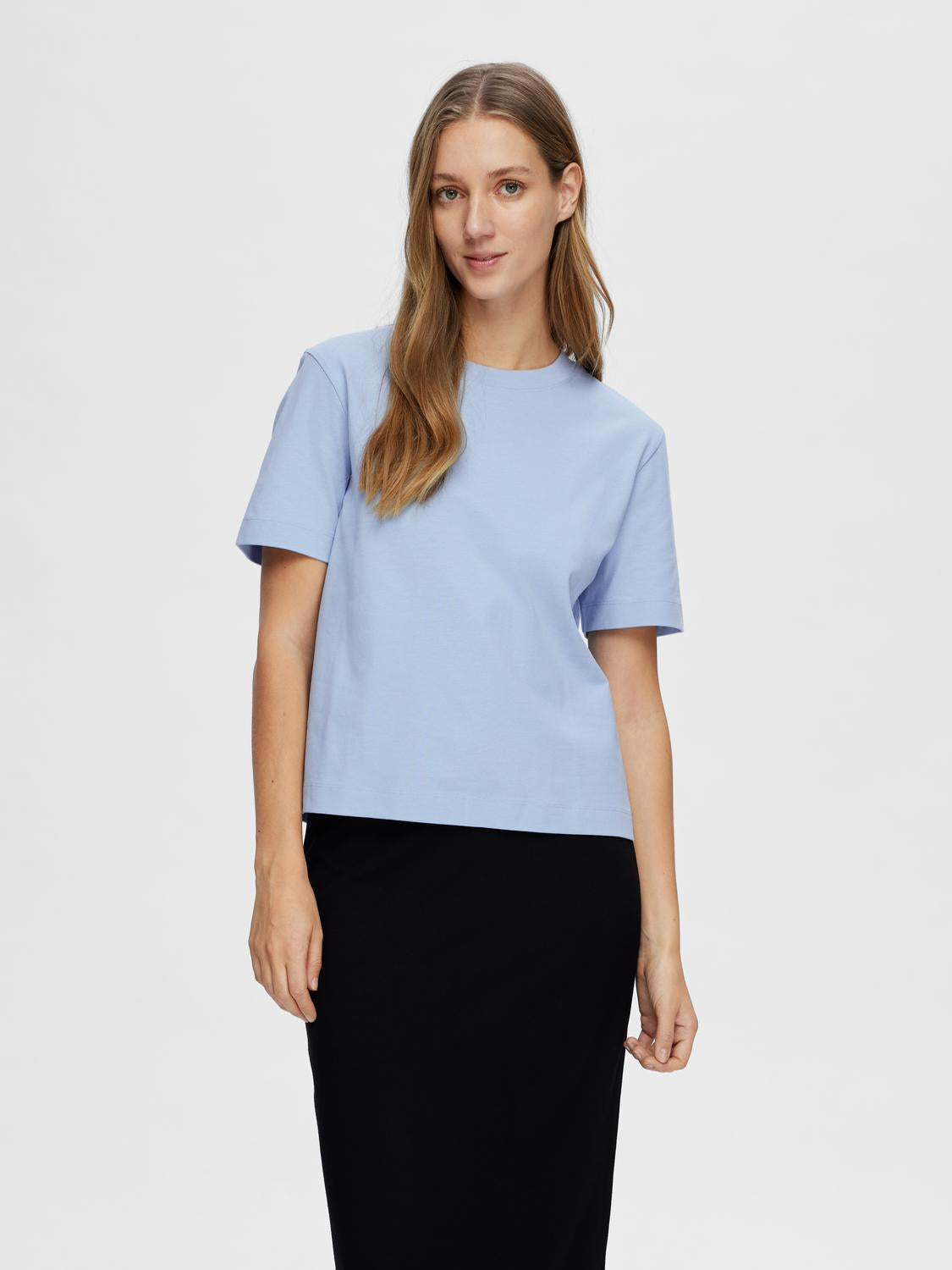 Essential Boxy T-Skjorte - Blå/ Cashmere Blue